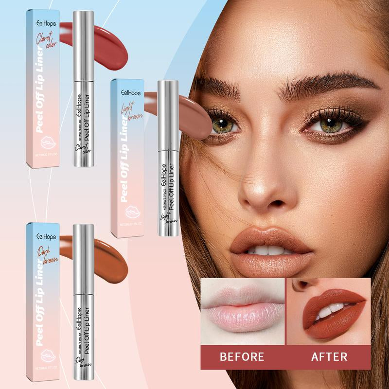 Eelhope Peel-Off, Set, Long-Lasting, Waterproof. Easy Peel & Reveal Tattoo-Like Color for All-Day Wear. Natural Matte Finish That Stays All Day with a Fun “Peel & Reveal” Twist Coffee Color,Tattoo Halloween Special Effects Party Makeup