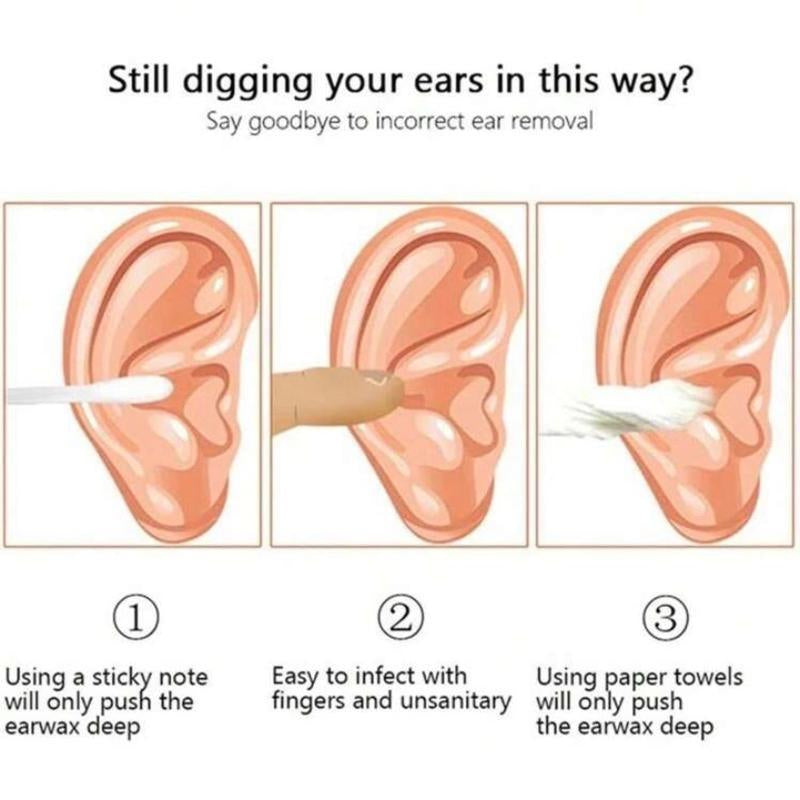 6 Counts Set Stainless Steel Spiral Ear Massage Cleaning Tool,Stainless Steel Earwax Removal Tool Kit,Mini Portable Ear Scope With.Sensiohome