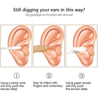 6 Counts Set Stainless Steel Spiral Ear Massage Cleaning Tool,Stainless Steel Earwax Removal Tool Kit,Mini Portable Ear Scope With.Sensiohome