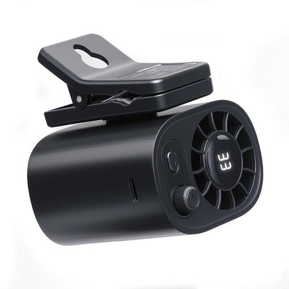 【Freeship】Car Clip on Fan with LED Display - 360° Rotation, 100 Speeds Adjustable, USB Rechargeable Personal Cooling Fan 1800Mah Battery