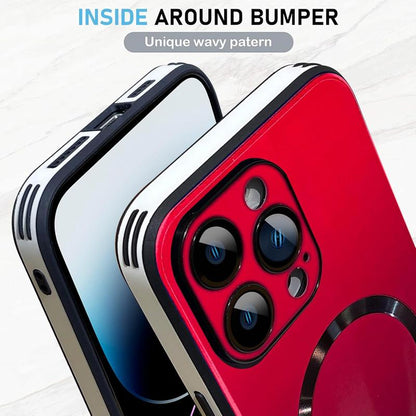 Case for Iphone 16 15 14 13 12 11 Pro Max Case, Support for Magsafe, Magnetic Wireless Charger Case, Gradient Glass Back Cover with Full Camera Lens Protector Cover