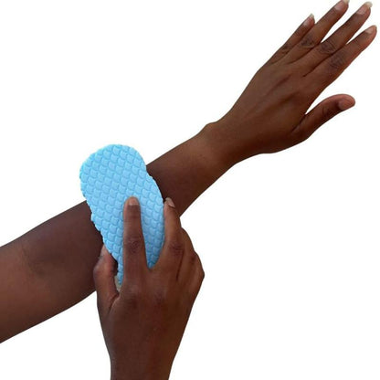 [2Count]3D Bath Sponge,Fish Scale Bath Sponge,Mud and Ash Scrubbing Sponge,Exfoliating Bath Sponge,Skin Friendly and Reusable,Alternative to Exfoliating Gloves,Random Color.