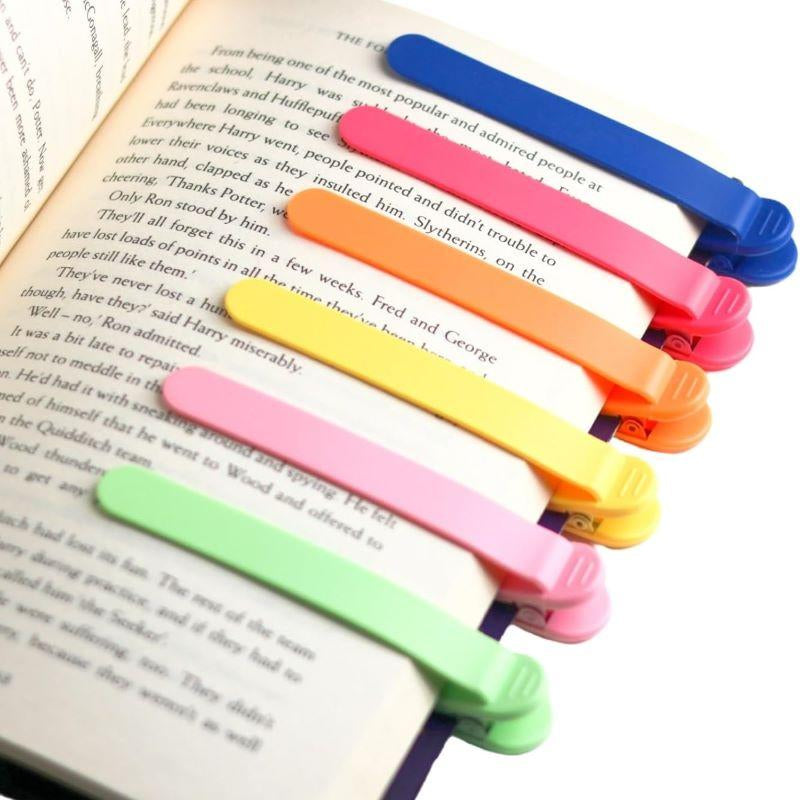 Easyclip Silicone Bookmark: Minimalist Blank Page Markers That Automatically Remember Your Page. Perfect Gift for Book Lovers