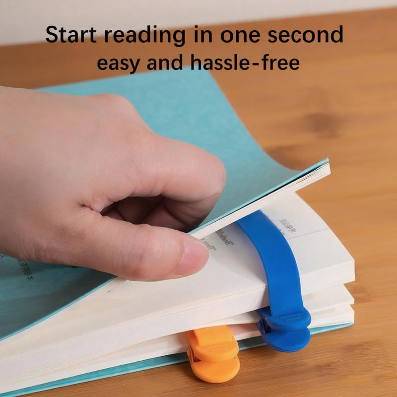 Easyclip Silicone Bookmark: Minimalist Blank Page Markers That Automatically Remember Your Page. Perfect Gift for Book Lovers