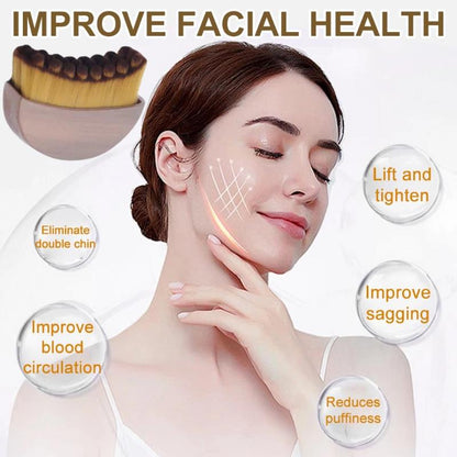 Lymphatic Contour Face Brush for Jawline & Chin Sculpting – Dry Brushing Massager for Lymphatic Drainage & Facial Fatigue Relief, Ergonomically Designed to Fit the Skin Precisely (1PCS) Beauty Roller Daily