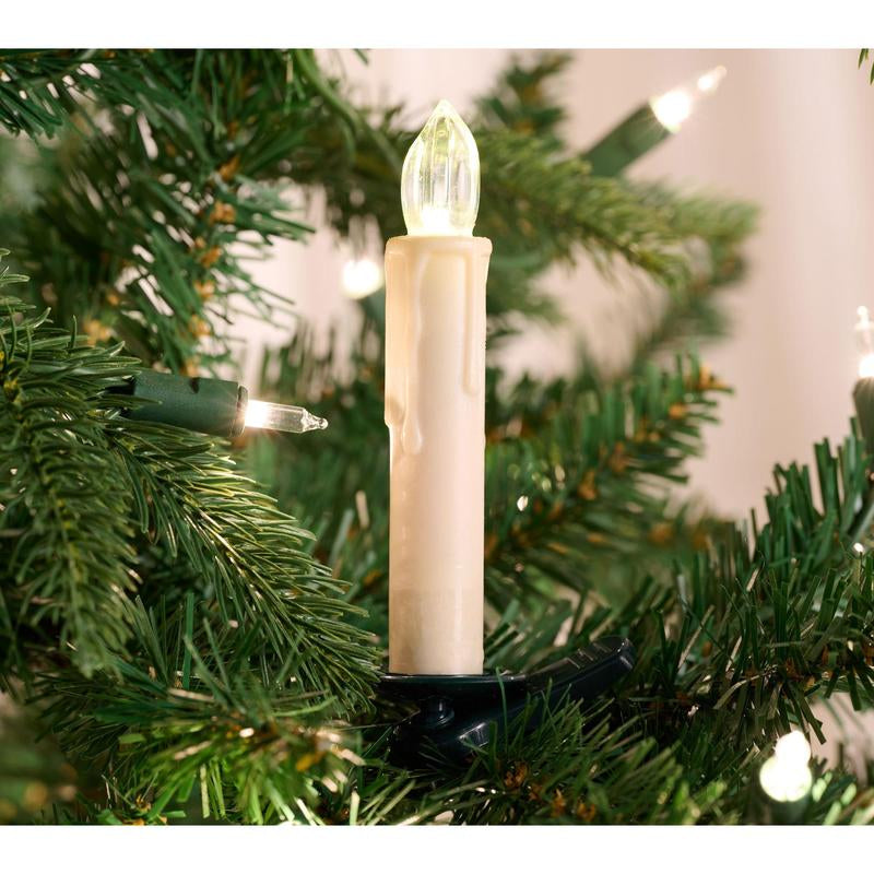 Sandra Lee Set of 10 Clip-On Ivory Candles