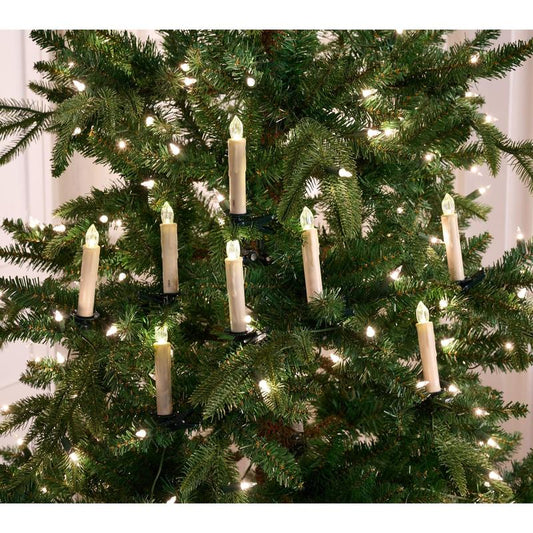 Sandra Lee Set of 10 Clip-On Ivory Candles
