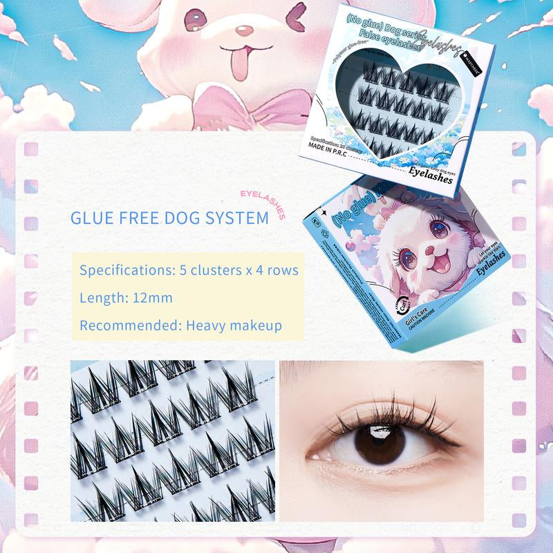Maytobe False Eyelashes，Glue Free Self-Adhesive Eyelash Clusters，1 Box 36 Pcs ，Reusable Clusters Beginner Friendly with Tweezers ，Extension Soft Comfortable，Easy Apply Natural Look for Makeup Daily Life